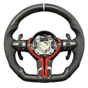 Volant personnalisé en fibre de carbone avec surpiqûres de couleur personnalisée pour BM/W Série 3 Série 5 M Sport Modèle intérieur - Product Image 1