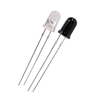 Diode LED infrarouge JuHong 5 mm, diode photo, composant IR, longueur d'onde 850 nm/940 nm, fer étamé, certifié RoHS Reach, lampe gratuite
