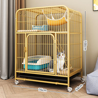 Enclos pour animaux de compagnie pliable en fil métallique, clôture portable pour animaux de compagnie, petite et grande taille, maison pour animaux DIY, cage à chat à trois étages