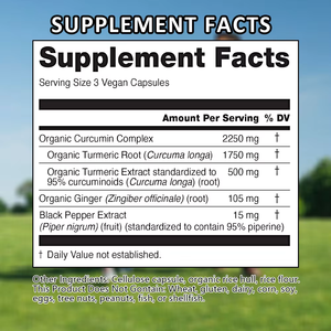 Capsules de Curcuma et Curcumine OEM ODM à succès – Complément Alimentaire à base de Racine de Curcuma Biologique pour des Articulations Fortes chez l'Adulte - Product Image 2