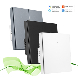XZJ 2-Gang Smart Life Smart Switch WIFI Eu/UK Conectividad <span class=keywords><strong>PC</strong></span>/ABS Material Corriente máxima 16A Voltaje máximo 240V - Product Image 1