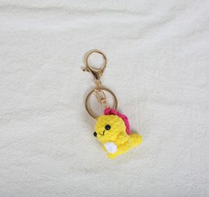 Porte-clés dinosaure <span class=keywords><strong>en</strong></span> crochet Amigurumi, fait main, <span class=keywords><strong>mini</strong></span> pendentif mignon, poupée dinosaure <span class=keywords><strong>en</strong></span> tricot, breloque pour sac à dos, porte-clés <span class=keywords><strong>en</strong></span> fil crocheté - Product Image 5