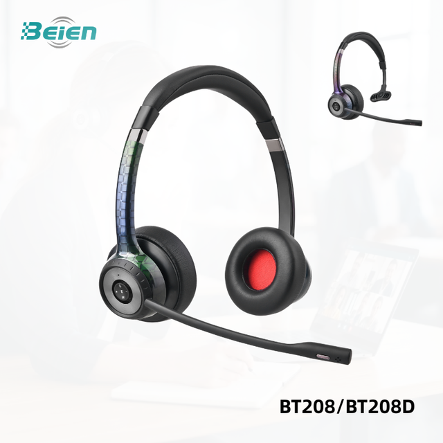 Wireless Call Center Headset with Microphone
