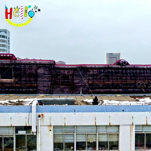 Decoración de Escenario Inflable a Gran Escala Personalizada, Pared con Forma de Barco Pirata para Eventos - Product Image 2