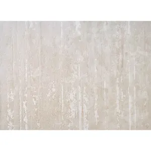 Alfombra Tejida a Máquina Modelo Nuevo Dsermer, Alfombra Antideslizante Beige para Sala de Estar - Product Image 1