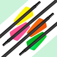 Flèches de mini-arbalète en acier au carbone de 7,5 pouces avec nocks en plastique, force de tir de 50 livres – Haute qualité pour la pratique de tir sur cible et la chasse à courte portée
