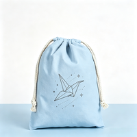 Sac à cordon pliable grand format en toile recyclée écologique avec logo personnalisé sérigraphié, pochette de rangement en corde de coton épaisse à faible MOQ