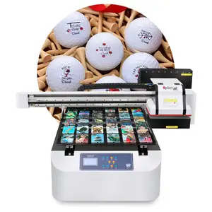 Phẳng máy in cho điện thoại golfball trường hợp bút thẻ kim loại xi lanh thủy tinh bình nhiệt kỹ thuật số UV coaters máy in