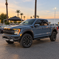 GVICHN Maßgefertigte Glänzend Schwarze Gefräste 8-Loch Offroad-Truck-Felgen Leichtmetallräder für Ford F150 Dodge Ram Chevy Silverado GMC Sierra