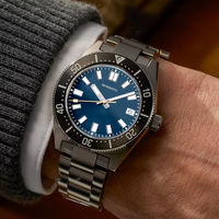 Relojes de Buceo Automáticos Deportivos de Lujo para Hombre, Correa Ancha de Acero Inoxidable, Resistencia al Agua de 200 Metros, Esfera con Agujas, 40.5 mm, Venta al Por Mayor