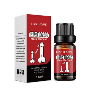 Maca Men's Oil 10ml Reparación de próstata Cuidado del pene Gran crecimiento Aceite esencial para las partes íntimas de los hombres