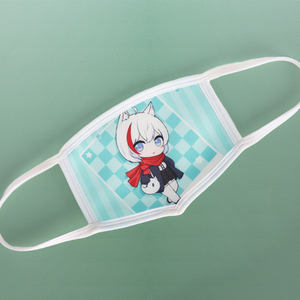 قناع قماشي مخصص مطبوع بالفم قابل للغسل ماسكاريلا قناع وجه قطني أسود قناع وجه مخصص مع شعار - Product Image 3