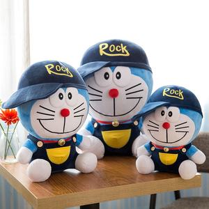 Boneka Kucing Gemuk Biru Lucu dengan Topi, Bantal Kucing Bulat Besar, Cocok untuk Anak Laki-laki dan Perempuan Sebagai Hadiah Festival - Product Image 3
