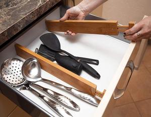 Separadores de Cajones Expandibles y Ajustables para Cocina, Organizador de Ropa Interior, Paquete de 4 Unidades, Venta al por Mayor - Product Image 5