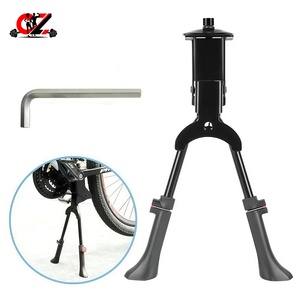 CZFIT High Quality New Bicycle Leg Support Parking <b>Bracket</b> Durable Alloy Steel Pressure Resistant Adjustable <b>Black</b> Bicycles - Product Image 1