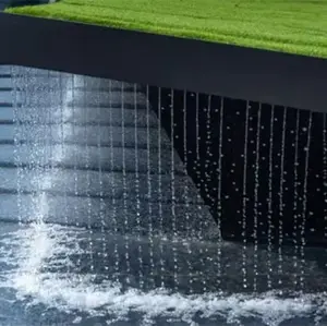 2023 High Quality Garden Ornaments Stainless Steel Water Feature Customized Water Curtain