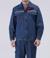 Combinaisons de travail en denim personnalisées, antistatiques, haute visibilité, résistantes au feu, respirantes, multi-poches, résistantes à l'usure, en coton, pour l'exploitation minière