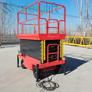 Plataforma Elevadora de Tijera con Cilindro Hidráulico Móvil, Motor Diésel, Altura Máxima de 8 m, Capacidad para 2 Personas, Elevación Total de 2 T - Product Image 3