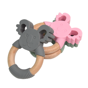 <span class=keywords><strong>Anneau</strong></span> de <span class=keywords><strong>dentition</strong></span> unisexe pour bébé TK en <span class=keywords><strong>silicone</strong></span> de qualité alimentaire et bois, jouet en bois de hêtre gravé au laser avec hochet <span class=keywords><strong>renard</strong></span> pour la <span class=keywords><strong>dentition</strong></span> des bébés - Product Image 2