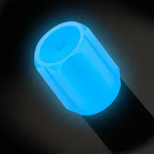 Bouchon de Valve de pneu ABS coloré couvercle anti-poussière de pneu lumineux lueur dans le noir pour voiture vélo moto lumière bouchons de tige de Valve de pneu - Product Image 4