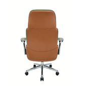 Chaise de bureau ergonomique moderne à dossier haut en cuir PU, réglable pour la maison, le bureau, l'école, l'hôtel, l'utilisation commerciale, les meubles de conférence