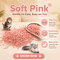 Litière pour chat au tofu, marque privée, fournisseur OEM en gros, emballage personnalisé, litière agglomérante pour chats pour détaillants et distributeurs