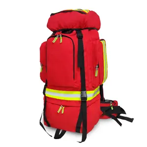 Büyük kapasiteli 75l yürüyüş sırt çantası seyahat ilk yardım kiti küçük yamalar organizatör ekleri taktik çanta paketi