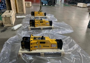 เบรกเกอร์ไฮดรอลิก SB 10กล่องประเภทสำหรับรถขุดขนาดเล็กบ๊อบแคทรถตัก0.8-2.5ตันสำหรับงานรื้อถอน - Product Image 2