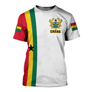 Drapeau du Ghana Tee Ver1 White Republic Day Jersey Pentagon Quarter Rockie Style Ghana African T <span class=keywords><strong>Shirt</strong></span> - Product Image 5