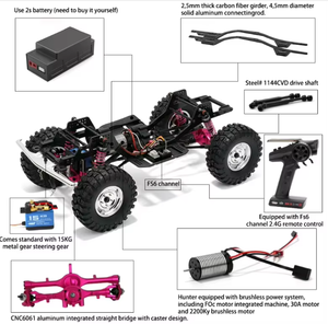 RGT 136100 PRO 1/10 4WD RC Climbing Pickup 2200KV Brushless, Coches RC <span class=keywords><strong>FOC</strong></span>, Coches RC con Control Remoto, Juguetes, Coche Todoterreno - Product Image 5