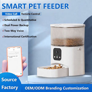 Custom Logo Automatic Pet <b>Feeder</b> Smart Pet <b>Feeder</b> Pet Food Dispenser LCD Display Pet Bowls & <b>Feeders</b> - Product Image 3