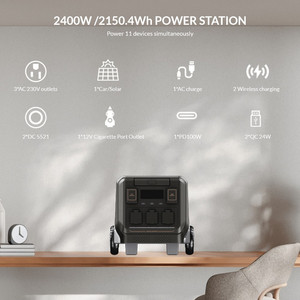 Senci 2400W 2150Wh Portable Power Station <b>Solar</b> <b>Generator</b> SC 2400 2150.4Wh BATTERY WITH AUTOMOTIVE-GRADE LFP CELLS Dual-line Sta - Product Image 3