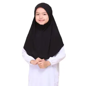 child hijab kids scarf khimaar long hem scarves shawl for Muslim lady and child luxury baby shawls scarves