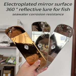 SNEDA 8 \ "LED Fish Attractor Flasher Dual-<span class=keywords><strong>Fin</strong></span> Lighted Trolling Diving Board para pesca con mosca en alta mar Targeting Bass Made Iron - Product Image 6