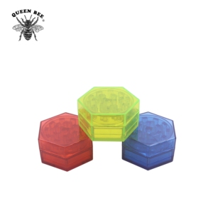 Grinder <span class=keywords><strong>in</strong></span> Plastica Joli a Due Strati per Tabacco, Grinder Esagonale Piatto di Eccellente Qualità per Erbe con Logo Personalizzato - Product Image 5