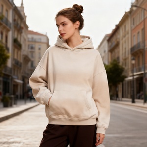 TKAN555D  OEM/ODM Chándales de Algodón 100% para Mujer, Estilo Vintage Lavado, Talla Grande, Holgados, con Serigrafía Personalizada - Product Image 1