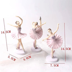 <span class=keywords><strong>Ballet</strong></span> Girl Topper para tarta de feliz cumpleaños adornos Material niña juguete muñeca bailando plástico hornear cumpleaños fresco Día de la madre - Product Image 5