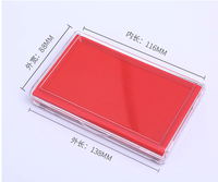 Tampon encreur à séchage rapide à base d'huile transparente Kojoy rouge et bleu imperméable
