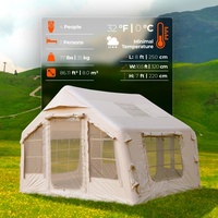 Tente de camping de luxe pour les vacances au jardin, offrant une expérience amusante pour la famille, tente pneumatique portable pour l'extérieur