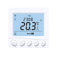 Termostato LCD Inteligente Programable con WiFi, Compatible con Tuya, para Sistema de Calefacción por Suelo Radiante Eléctrico, Compatible con Alexa y Google Home