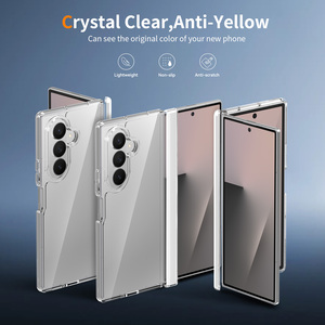 Coque de téléphone portable transparente personnalisée <span class=keywords><strong>pour</strong></span> Samsung Z Fold 7 8 pliable avec protection de charnière, anti-rayures et antichoc - Product Image 2