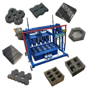 Automatic Concrete Block Making Machine Chain Lift Brick Machine Cement Brick Making Machine for Building
