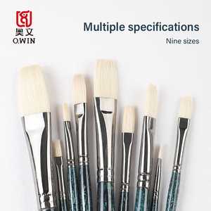 <strong>Best</strong> Seller Rich Man Series Oil Painting <strong>Brushes</strong> 12 Sizes Available Silky Smooth Non Stop Ink Flow Professional Art Supplies - Product Image 2