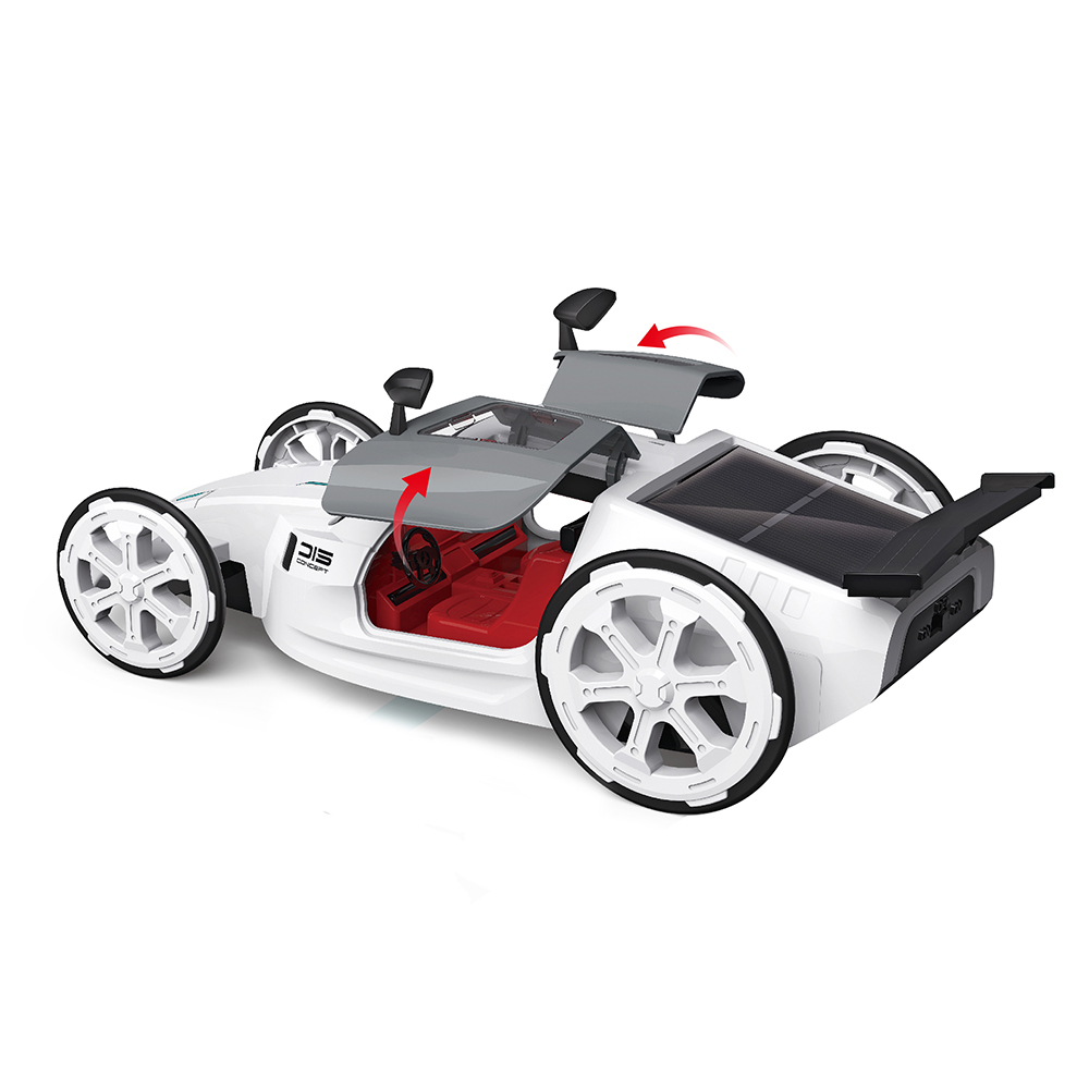 Huiye игрушка STEM Science 3D 4WD автомобиль головоломка детский робот DIY обучающие игрушки на солнечной батарее