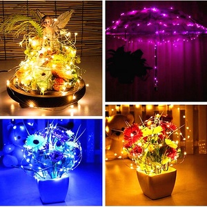 200 LED <strong>Copper</strong> <strong>Wire</strong> 72FT Ambiance Lighting for Outdoor Gardens Homes Party Decoration Battery Operated Color Changing Led <strong>Lights</strong> - Product Image 6
