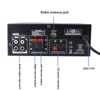 Amplificateur numérique stéréo haute fidélité basse fréquence KS-33BT amélioré avec Bluetooth, affichage LED et radio FM 2x60W