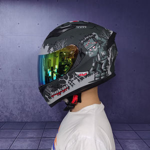 Casque de moto intégral à double lentille en ABS, expédié d'usine, pour l'hiver, tout-terrain et utilisation sur vélo électrique, état neuf - Product Image 2