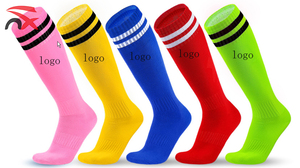 <span class=keywords><strong>Chaussettes</strong></span> de football personnalisées <span class=keywords><strong>pour</strong></span> la promotion mondiale des compétitions sportives, <span class=keywords><strong>antidérapantes</strong></span>, longues, à rayures, <span class=keywords><strong>pour</strong></span> enfants et adultes - Product Image 3