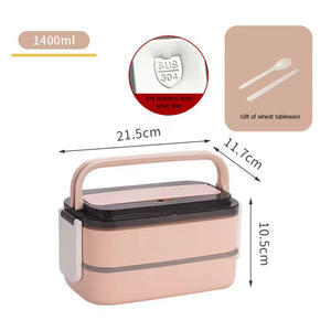 2025 Unique dernier micro-ondes sûr Durable en plastique thermique ours boîte à lunch enfants ensemble étanche sac chauffant bouteille d'eau pour - Product Image 5