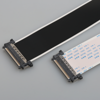 Câble FFC personnalisé FRS SCART 20706, pas de 0,5 mm, 51 broches, longueur totale 30~2000 mm, câble plat flexible pour automobile